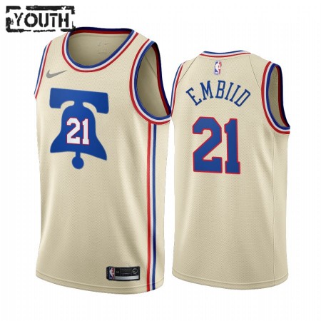 Maillot Basket Philadelphia 76ers Joel Embiid 21 2020-21 Earned Edition Swingman - Enfant